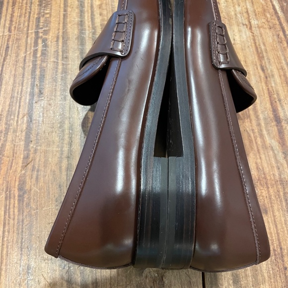 Loeffler Randall Women's Rachel Expresso Leather Loafer Size 8 - Picture 8 of 11